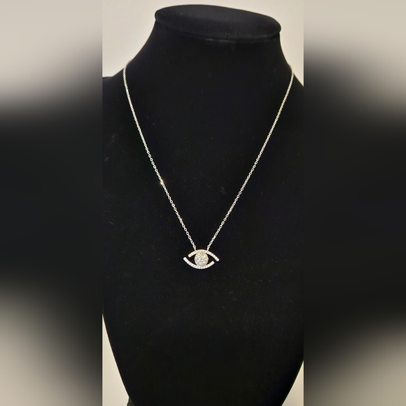 Pure New Devil Eye Moissanite Necklace women - Picture 8 of 13